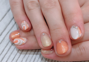 人気！ネイリストお任せ定額　ジェル＆スカルプ